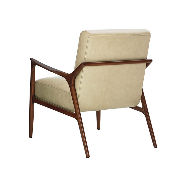 Take Five Beige Warren Leather Chair, image 2