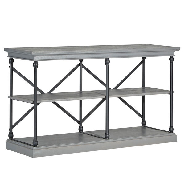 Lubeck Worn Grey TV Stand Console, image 1