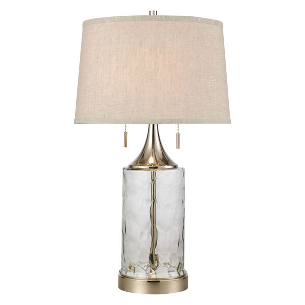 Tribeca Clear Two-Light Table Lamp, image 1