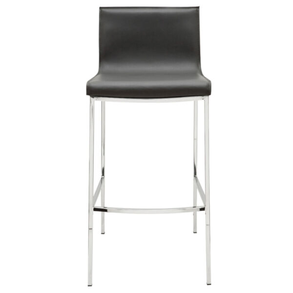 Colter Dark Gray and Silver Counter Stool, image 2