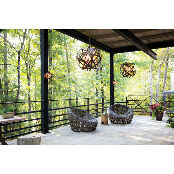 Carson Vintage Iron Five-Light Outdoor 26-Inch Outdoor Chandelier, image 11