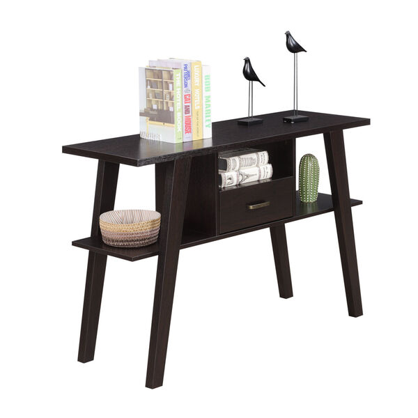 Newport Espresso Mike W Console Table with Drawer, image 3