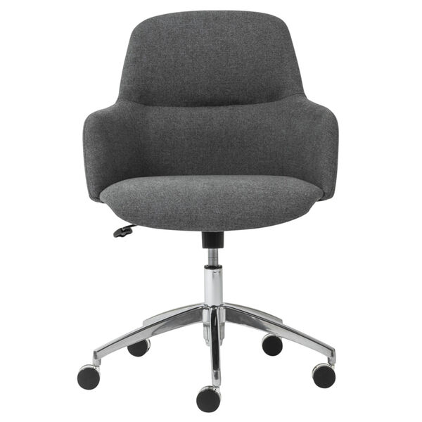 Minna Dark Gray 26-Inch Low Back Office Chair, image 1