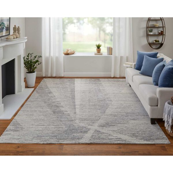 Brighton Ivory Taupe Silver Rectangular 3 Ft. x 5 Ft. Area Rug, image 2