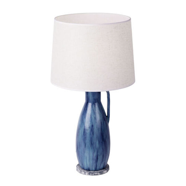 Avesta Apothecary Gray Blue Lustro 16-Inch One-Light Ceramic Table Lamp, image 2