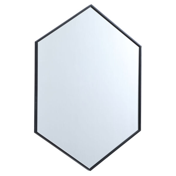 Eternity Black 30-Inch Hexagon Mirror, image 5