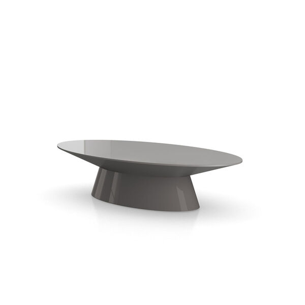 Sullivan Glossy Dark Gull Gray Coffee Table, image 4