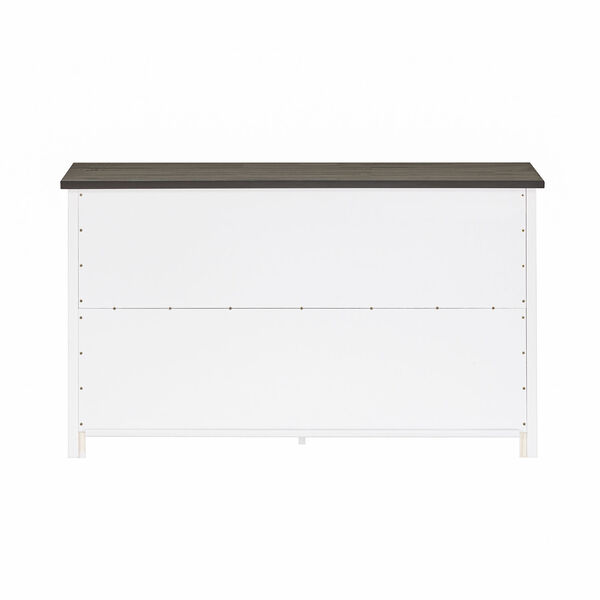 Lucas White and Grey Storage Console, image 4