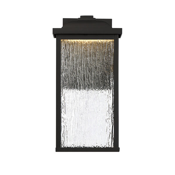 Venya Black 12-Inch LED Outdoor Wall Sconce, image 1