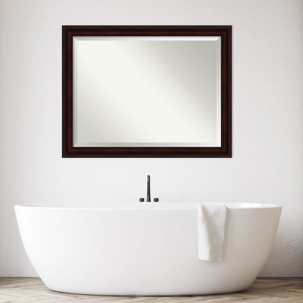 Coffee Bean Brown Bathroom Vanity Wall Mirror, image 3