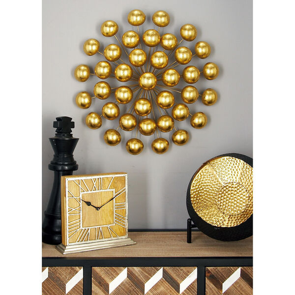 Gold Ornamental Metal Wall Decor, image 1