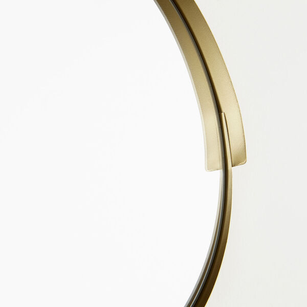Gold 17-Inch Gilded Band Mirror, image 2