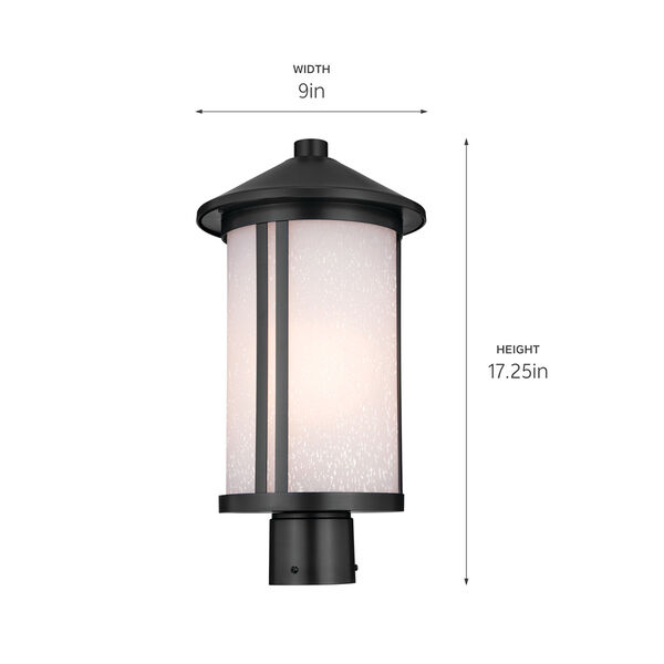 Lombard Black One-Light Outdoor Post Lantern, image 6