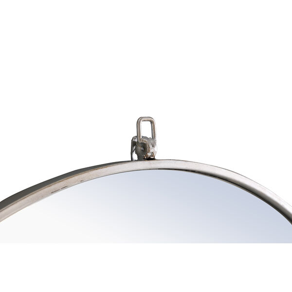 Eternity Silver Round 32-Inch Mirror with Hook, image 6