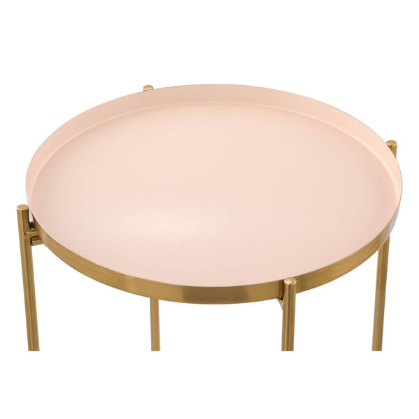 Jenna Pink and Gold Side Table, image 6
