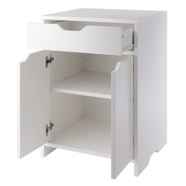 Nova White One-Drawer Storage Cabinet, image 3