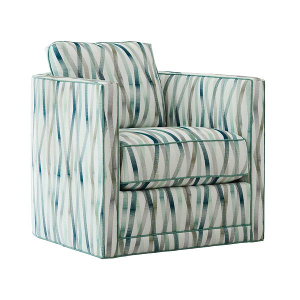 Palm Desert Blue Dorado Beach Swivel Chair, image 1
