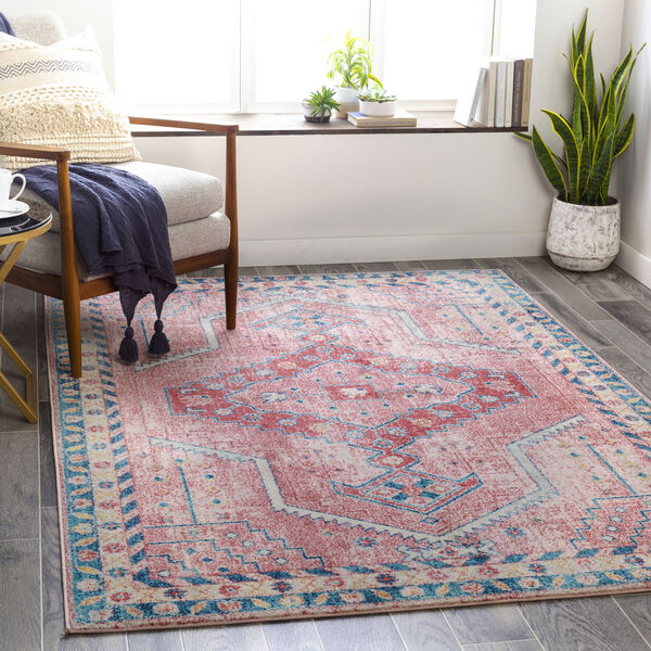 Murat Coral Rectangle Rug, image 2