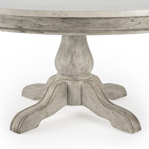 Danielle Rustic Gray Marble Coffee Table, image 5