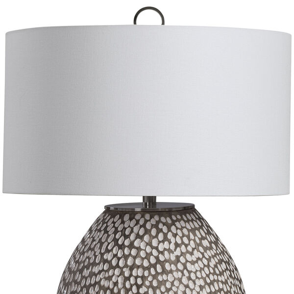Cyprien Gray and White One-Light Table Lamp, image 6