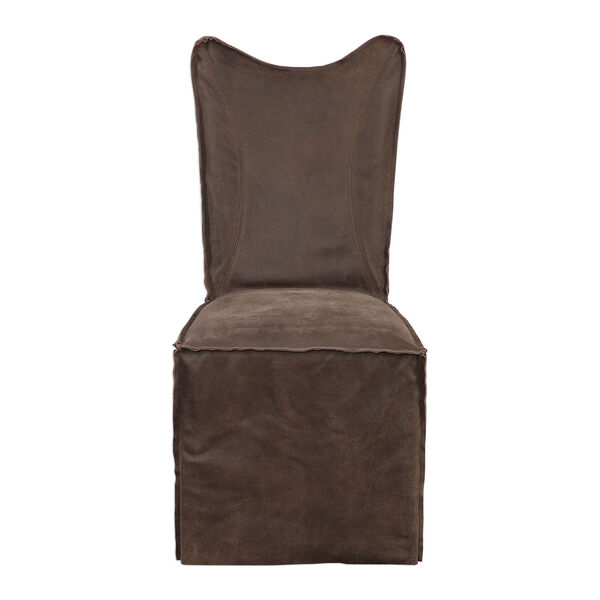 Delroy Brown Armless Chair, Set of 2, image 1