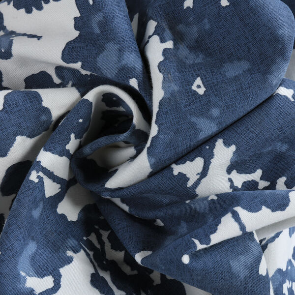 Fleur Blue Printed Cotton Pillow Cover, Set of 2, image 3