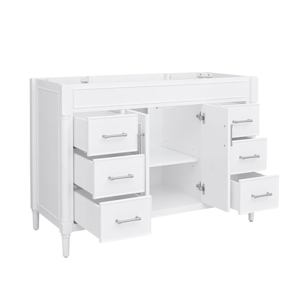 Bristol White 48-Inch Vanity Cabinet, image 3