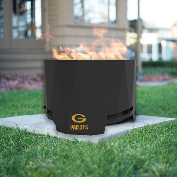 NFL Green Bay Packers 24-Inch Steel Peak Patio Smokeless Fire Pit, image 2