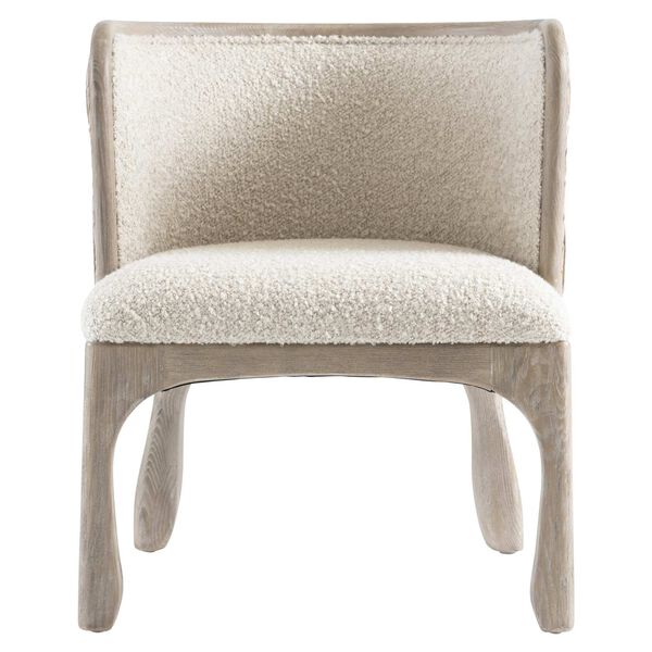 Cayo Beige and White Fabric Arm Chair, image 3