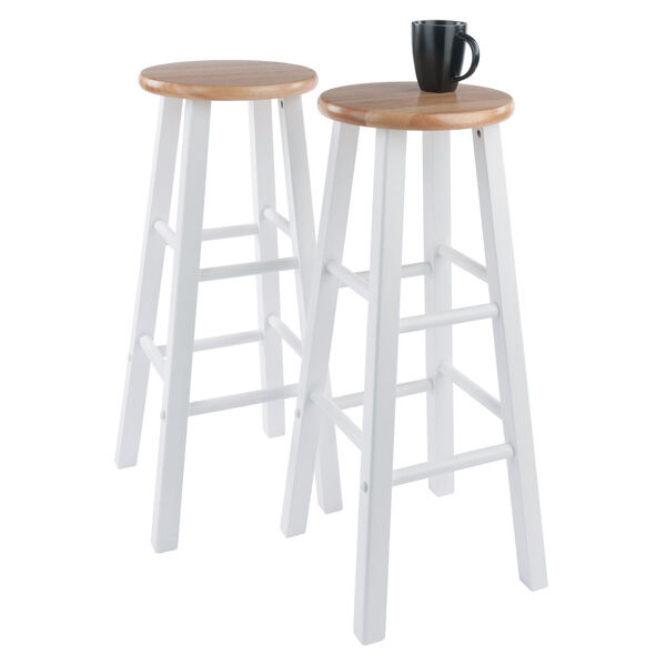 Element Natural and White Bar Stool, Set of 2, image 5