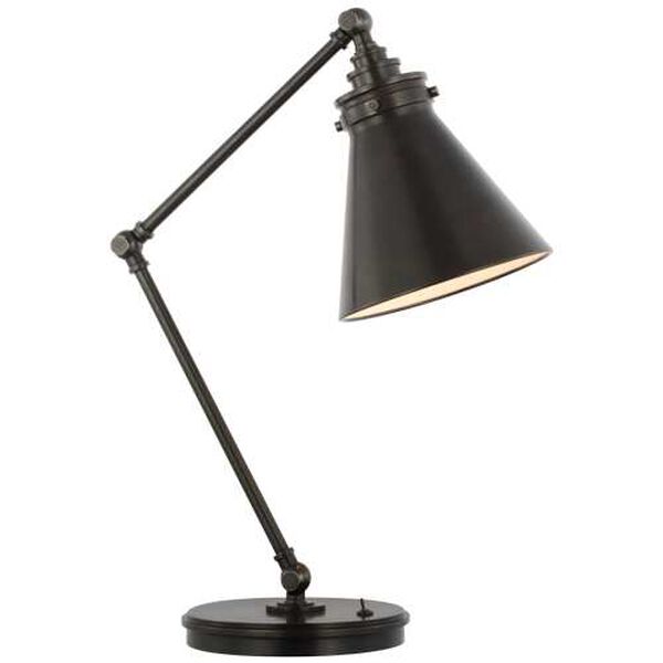Parkington Bronze One-Light Medium Articulating Desk Lamp by Chapman and Myers, image 1