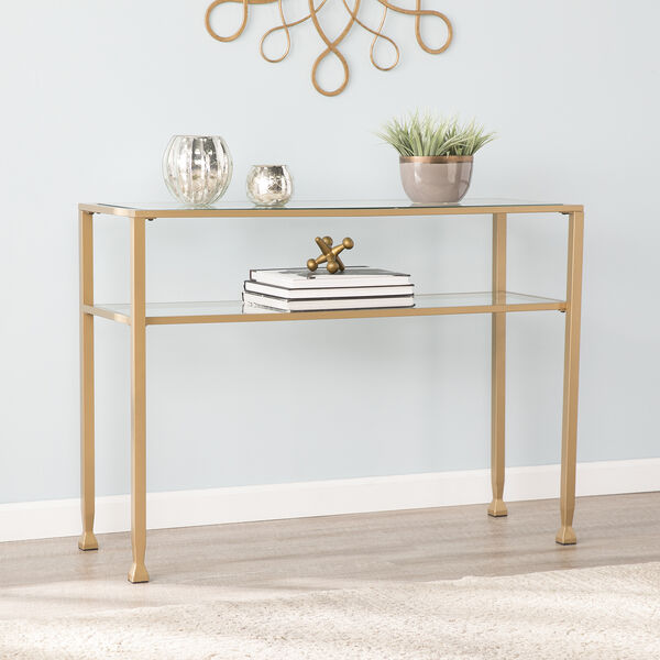 Jaymes Soft Gold 43-Inch Console Table, image 1