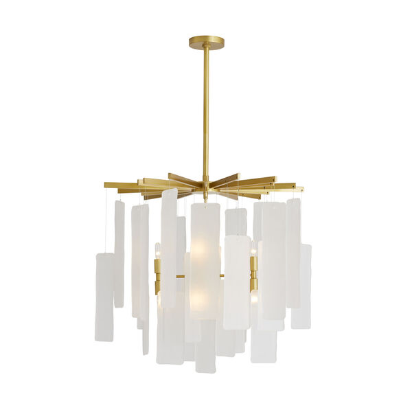 Harriet Frosted Eight-Light Chandelier, image 4