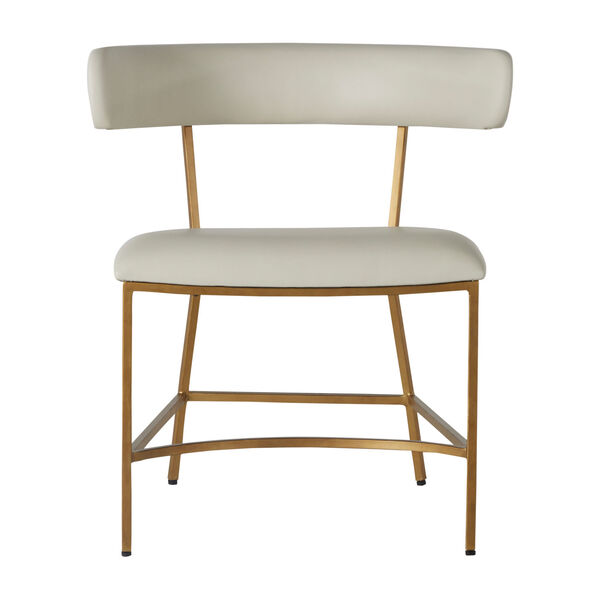 Matlock White and Gold Dining Chair, image 2