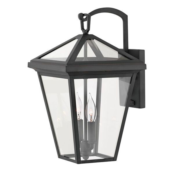 Alford Place Museum Black Two-Light Outdoor Medium Wall Mount, image 1
