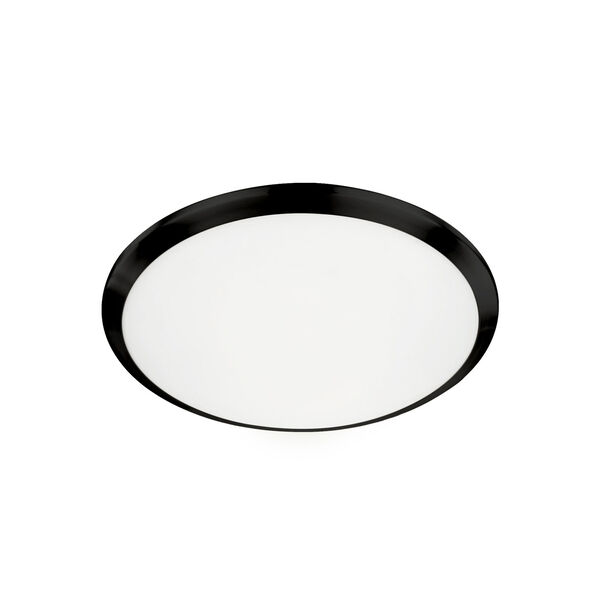 Black 12-Inch One-Light LED Flush Mount, image 1