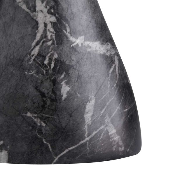 Serafina Black Faux Marble Accent Table, image 6