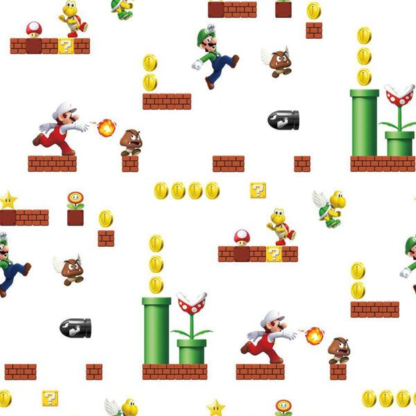 Mario Peel and Stick Wallpaper - SAMPLE SWATCH ONLY, image 1