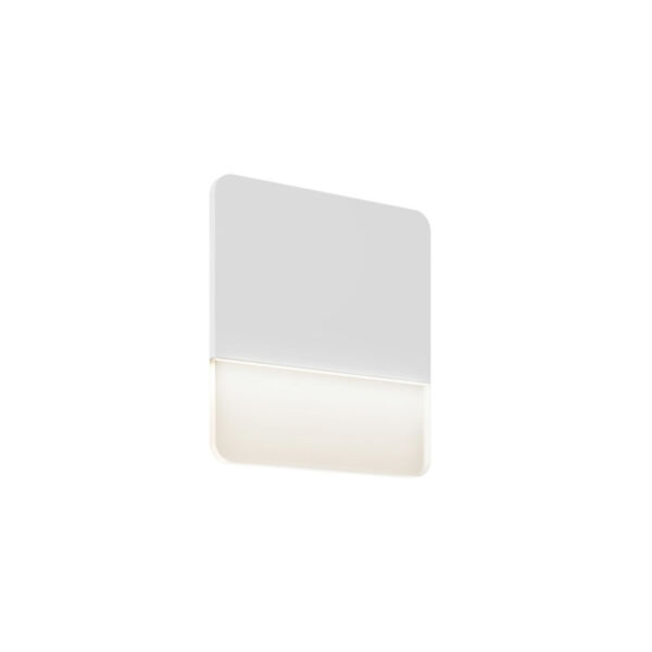 White 10-Inch Square Ultra Slim LED Wall Sconce, image 1