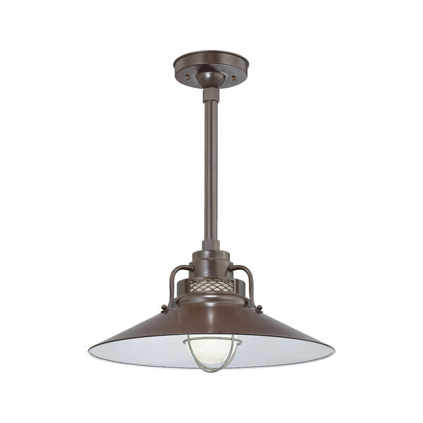 R Series Architectural Bronze One-Light Railroad Shade, image 1