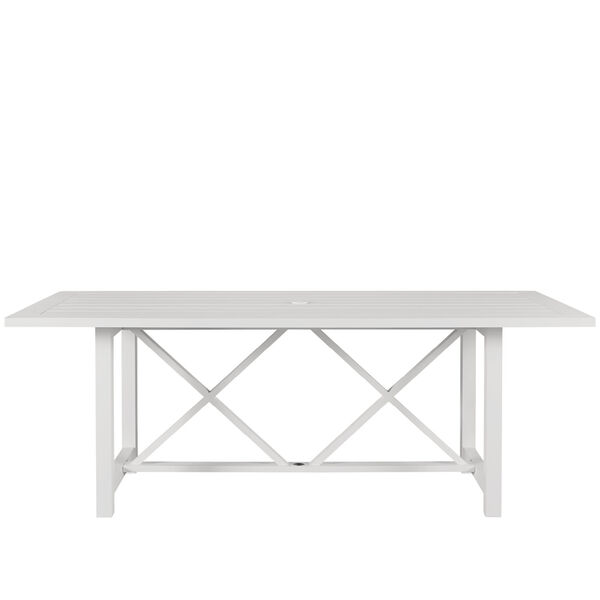 Tybee Chalk White Rectangle Dining Table, image 1