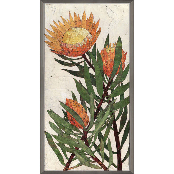 Protea Orange 27 x 51 Inch Floral and Botanical Wall Art, image 2