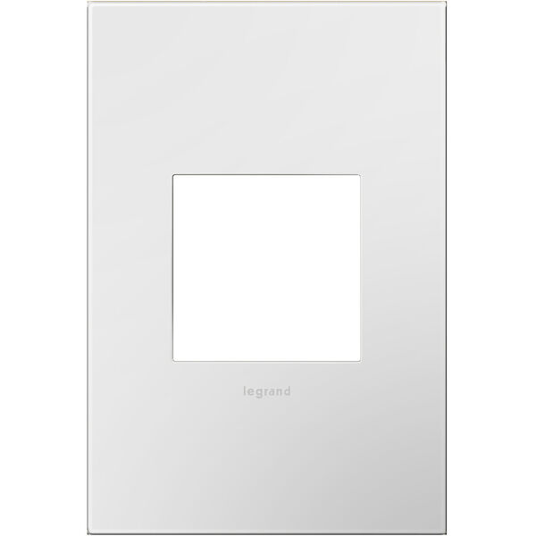 White on White Plastics 1-Gang Wall Plate, image 1