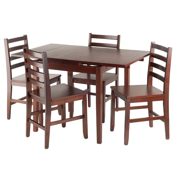 Pullman 5-Piece Set Extension Table with Ladder Back Chairs, image 1