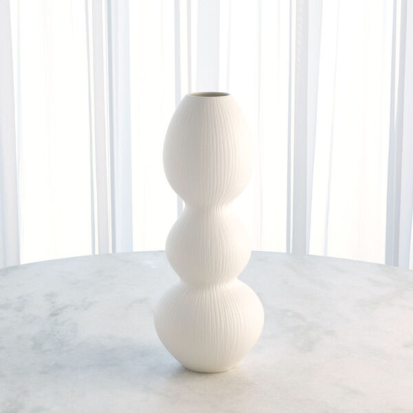Torch White Small Vase, image 2