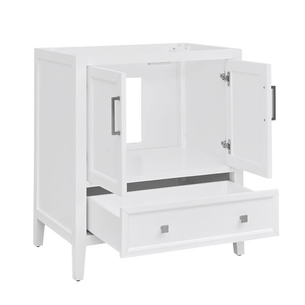 Everette White 30-Inch Vanity Cabinet, image 3