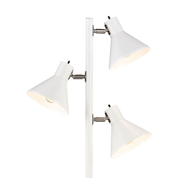 Loman White Three-Light Floor Lamp, image 3