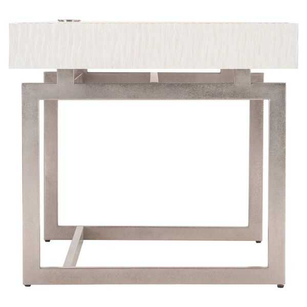 Solaria Weathered Bone and Stainless Steel Desk, image 5