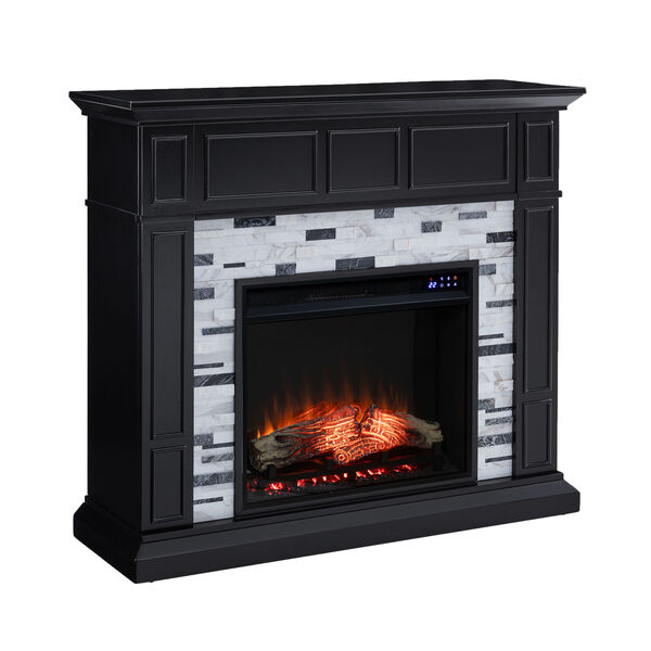 Drovling Black Marble Electric FIreplace, image 5
