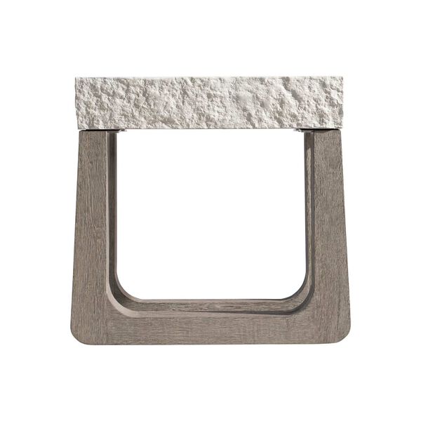 Bristol Sand Gray Weathered Teak Outdoor Side Table, image 5